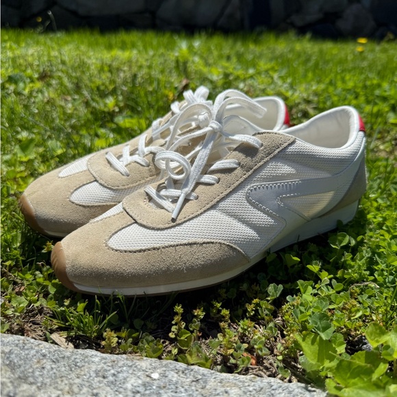 Rag & Bone White and Tan Sneakers Retro Design - Picture 1 of 4